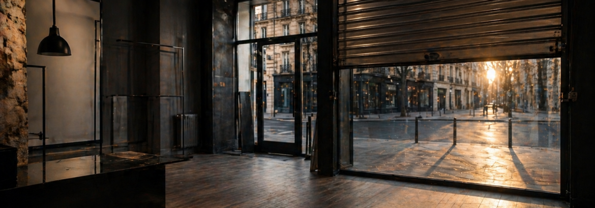 bail commercial résilié local vide expulsion commerce paris
