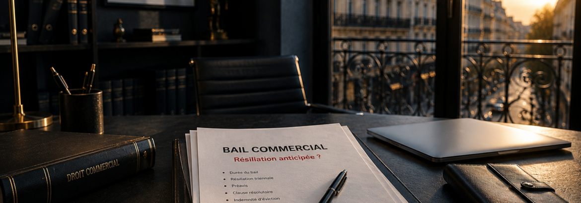 Rompre un bail commercial avant la fin avec l’aide d’un avocat en droit commercial à Paris
